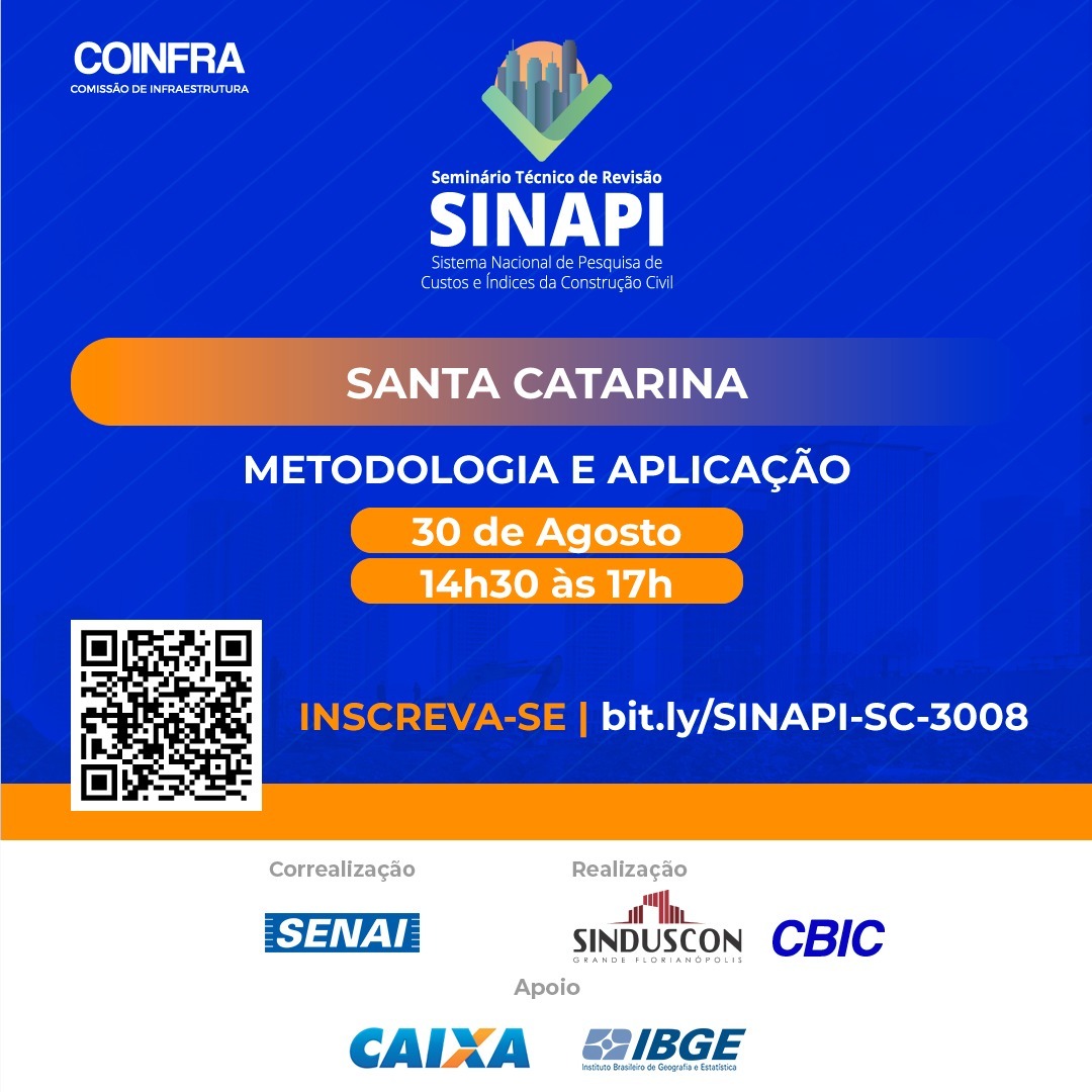 Porto Velho realiza Seminário Técnico de Revisão do Sinapi no dia 12 de  setembro - CBIC – Câmara Brasileira da Industria da Construção